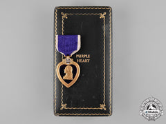 United States. A Purple Heart,, 47Th Infantry, 9Th Division, Killed In Action During The Battle Of Saint-Lô
