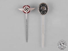 Germany, Third Reich. A Pair Of Second War Period Stick Pins