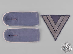 Germany, Luftwaffe. A Set Of Hermann Göring Tropical Shoulder Straps And Chevron