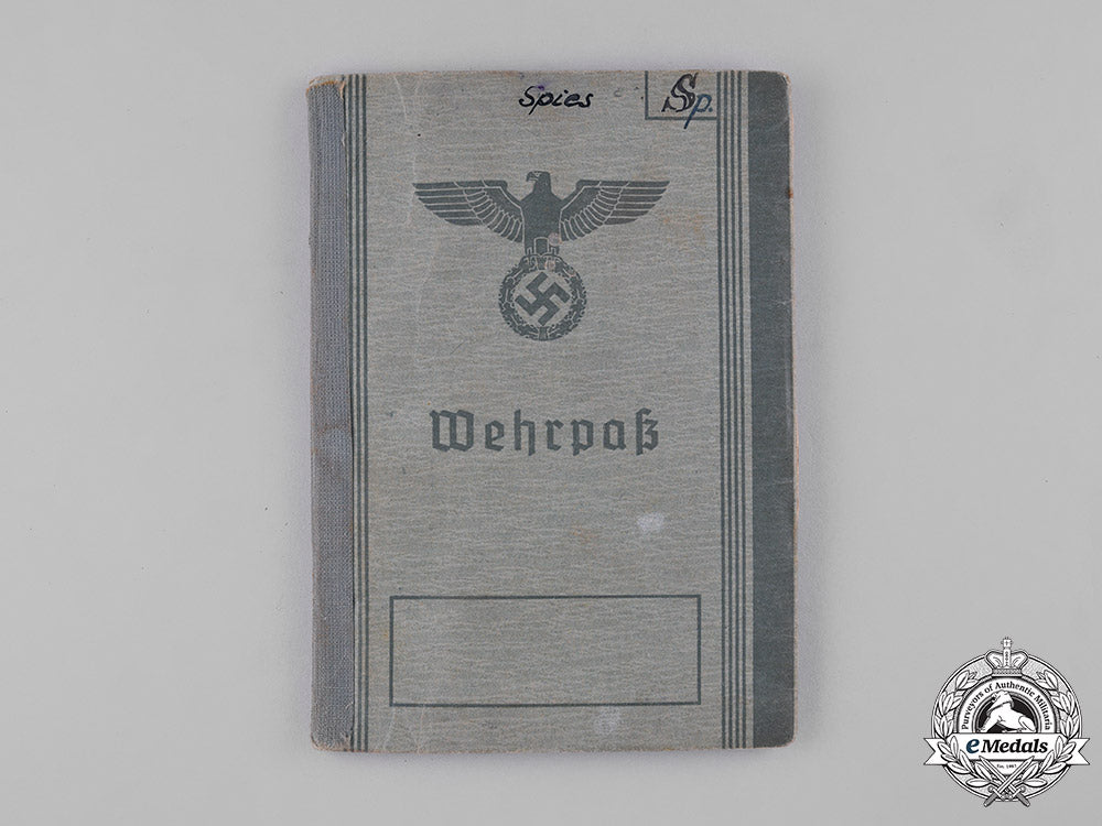 germany,_wehrmacht._a_wehrpaß_belonging_to_gefreiter_kurt_spies_c18-047608