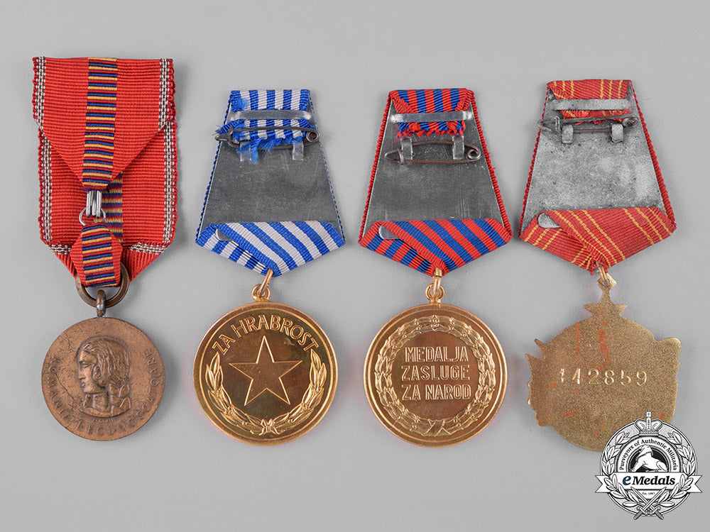 romania,_kingdom;_yugoslavia,_socialist_federal_republic._lot_of_six_awards_c18-048049