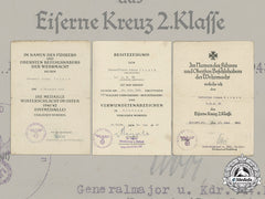 Germany, Heer. A Collection Of Award Documents To Artillery Nco Johann Schmid (Ek2)