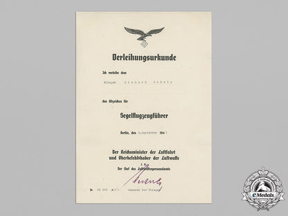 germany,_luftwaffe._a_rare_glider_pilot_badge_award_document_to_flieger_richard_schelp,_c.1941_c18-048780