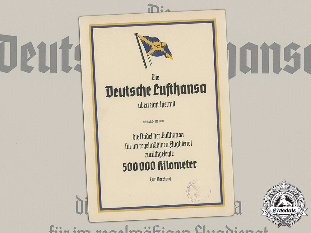 germany,_lufthansa._a_lufthansa500,000_kilometer_flight_achievement_certificate_to_erhard_milch_c18-048782