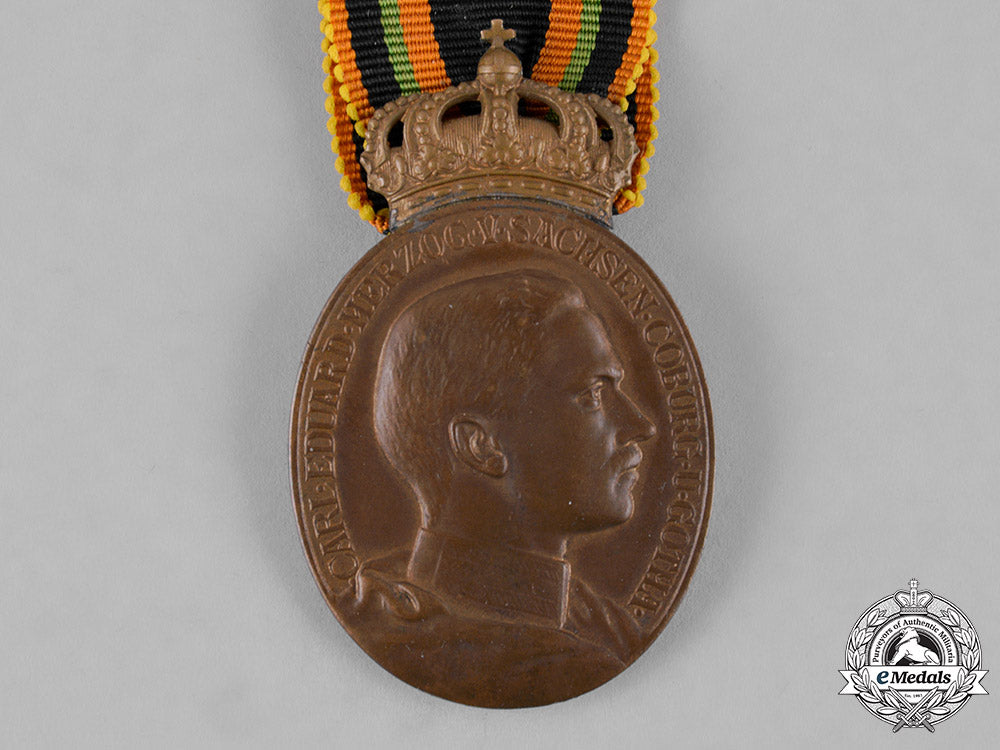 saxe-_coburg_and_gotha,_duchy._a_service_medal,_bronze_grade,_c.1916_c18-048822