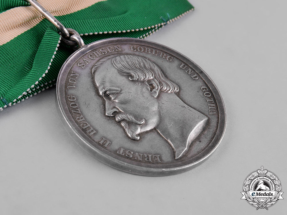 saxe-_coburg_and_gotha,_kingdom._a_duke_ernst_medal,_silver_grade,_by_l._christian_lauerm,_c.895_c18-048870_1_1_1