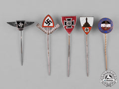 Germany, Third Reich. A Group Of Third Reich Period Veterans Stick Pins