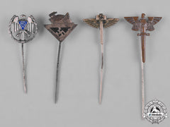 Germany, Third Reich. A Group Of Third Reich Period Stick Pins