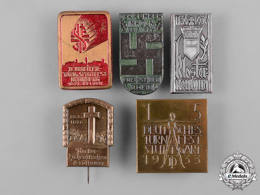 germany,_third_reich._a_group_of_third_reich_period_badges_c18-049236