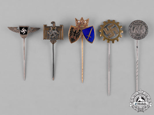 germany,_third_reich._a_group_of_third_reich_period_stick_pins_c18-049240