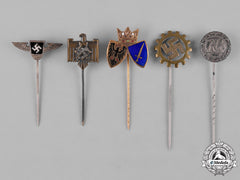Germany, Third Reich. A Group Of Third Reich Period Stick Pins