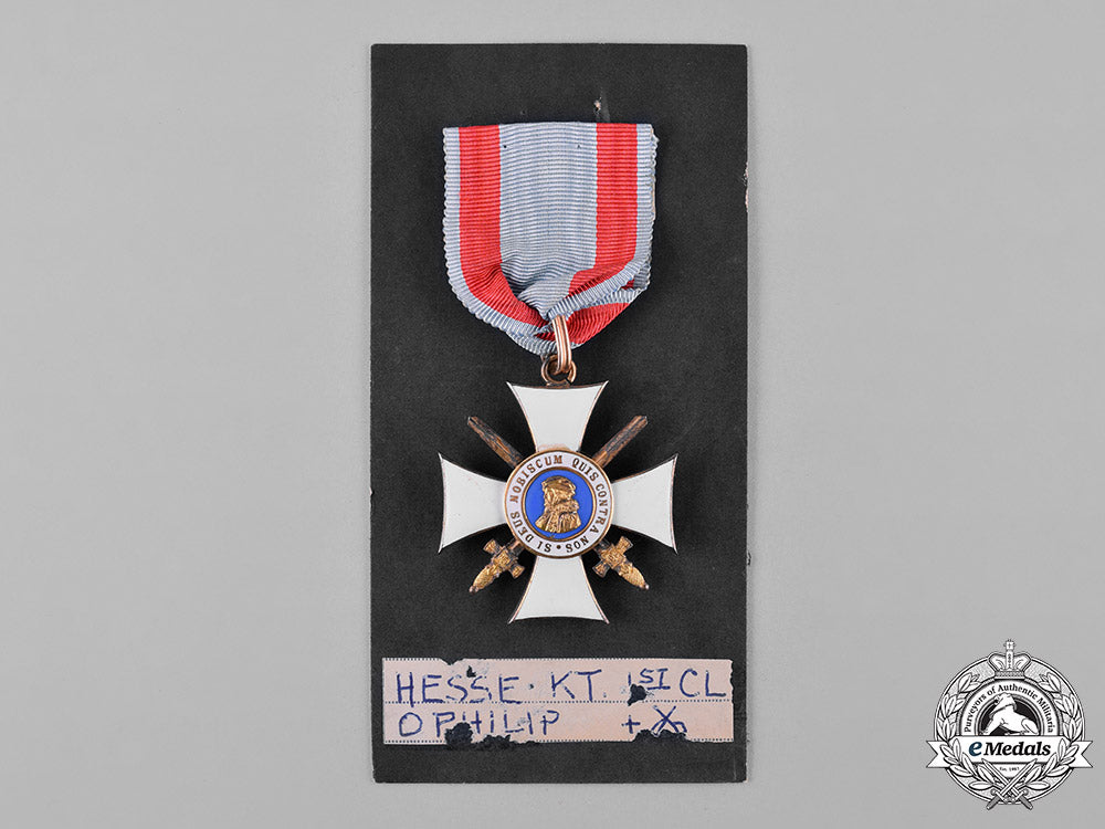 hesse-_darmstadt,_grand_duchy._an_order_of_philip_the_magnanimous,_i_class_knight_with_swords,_c.1917_c18-049395