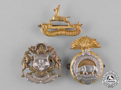 Canada. A Lot Of Three Regimental Cap Badges, C.1942