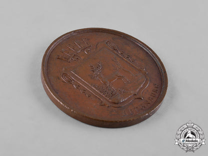 europe._a_lot_of_nine_bronze_commemorative_table_medals,_c.1950_c18-049659