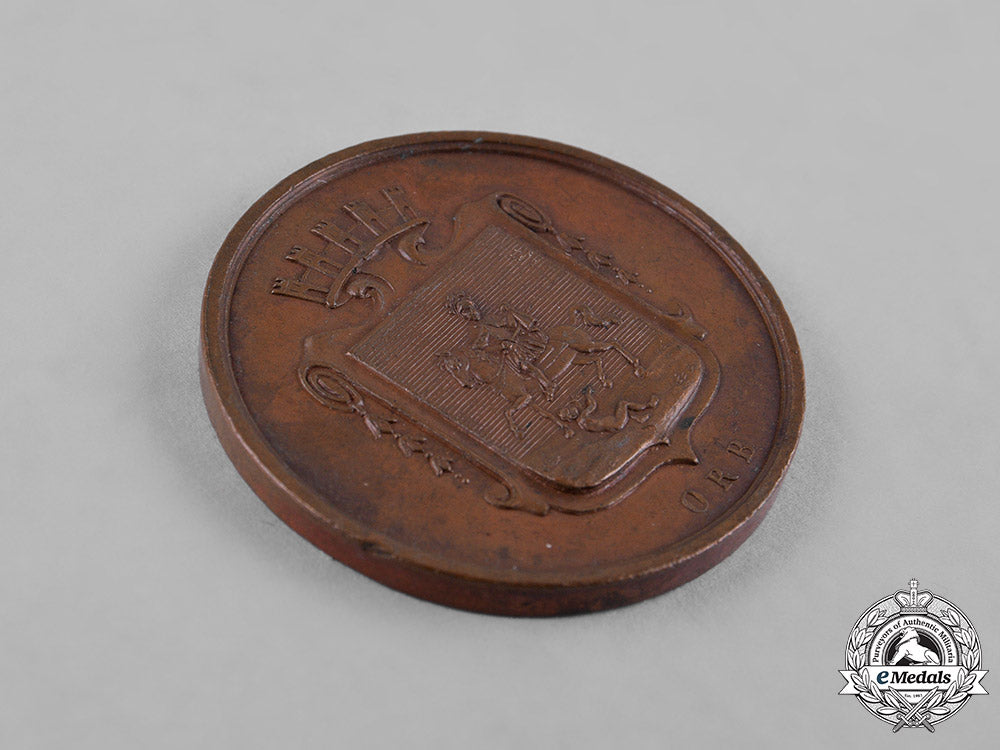 europe._a_lot_of_nine_bronze_commemorative_table_medals,_c.1950_c18-049661