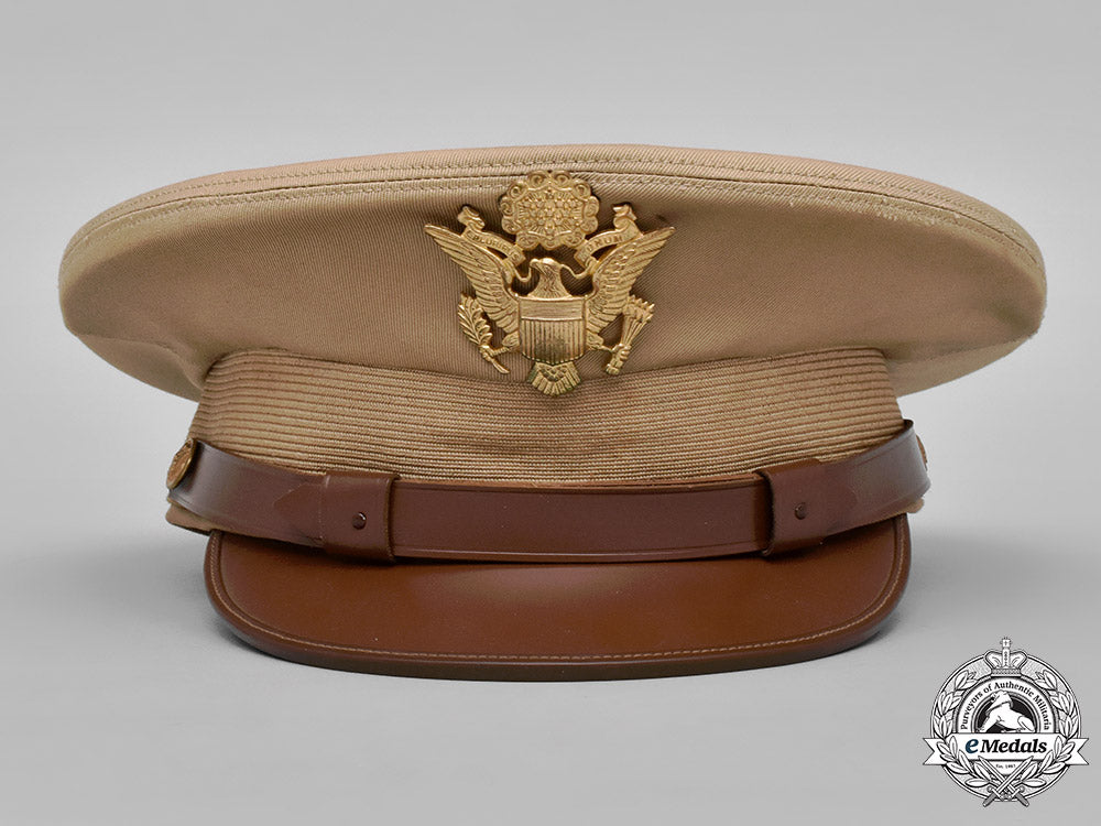 united_states._two_united_states_army_officer's_visor_caps,_c.1944_c18-049766