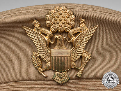 united_states._two_united_states_army_officer's_visor_caps,_c.1944_c18-049771