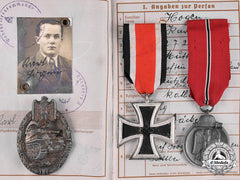 Germany, Wehrmacht. A Group Of Awards & Documents, Uffz. 2./ Pz.gren.rgt.113