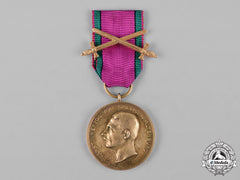 Saxe-Altenburg, Duchy. A House Order Merit Medal, Gold Grade, With Swords, C.1914