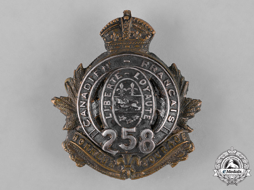canada._a258_th_infantry_battalion_officer's_cap_badge_c18-049963