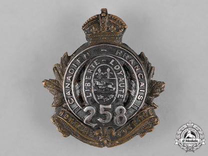canada._a258_th_infantry_battalion_officer's_cap_badge_c18-049963