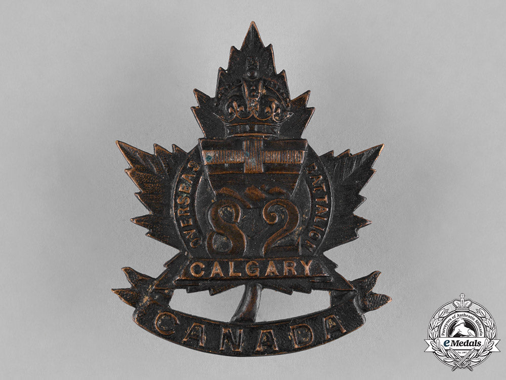 canada._an82_nd_infantry_battalion"_calgary_battalion"_cap_badge,_by_chauncey,_c.1915_c18-050048