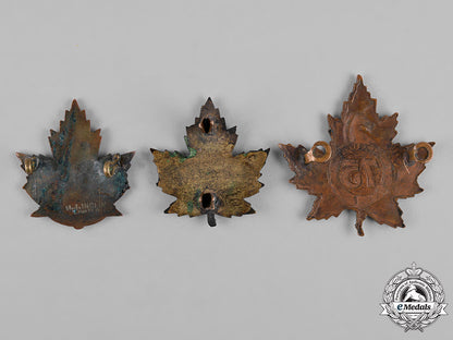 canada._a_lot_of_three_first_war_battalion_cap_badges_c18-050114
