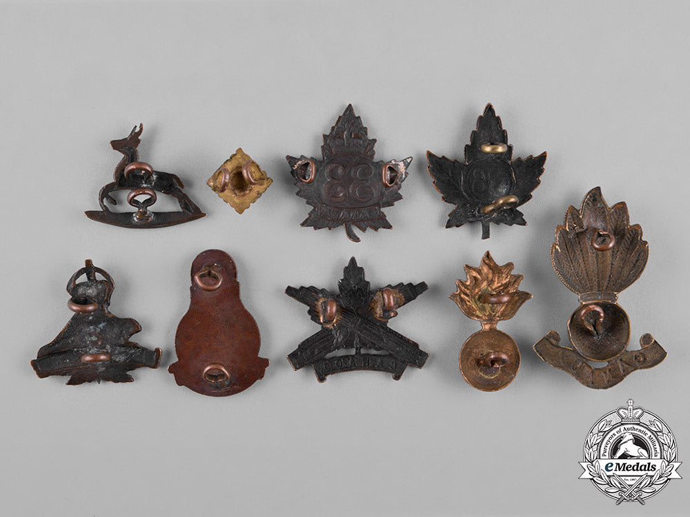 canada._a_lot_of_eight_first_war_battalion_collar_badges&_insignia_c18-050120_1