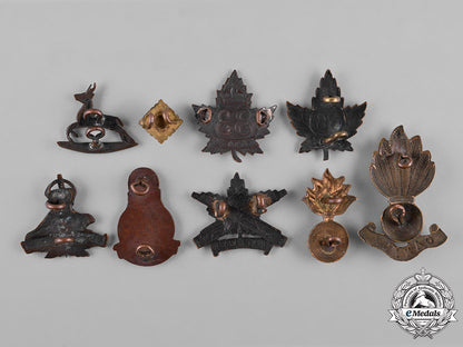 canada._a_lot_of_eight_first_war_battalion_collar_badges&_insignia_c18-050120_1