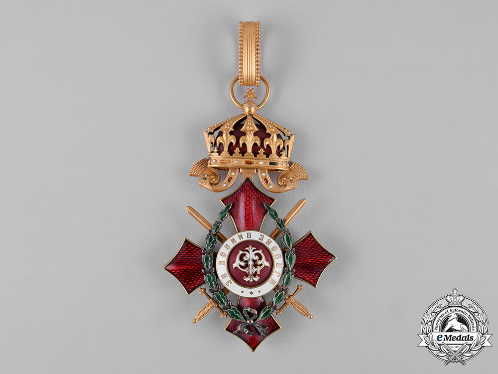 bulgaria,_kingdom._an_order_of_military_merit,_iii_class_commander_with_swords&_war_decoration,_c.1917_c18-050291