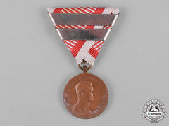 Austria, Imperial. A Bravery Medal, Bronze Grade, With Three Awards, C.1917