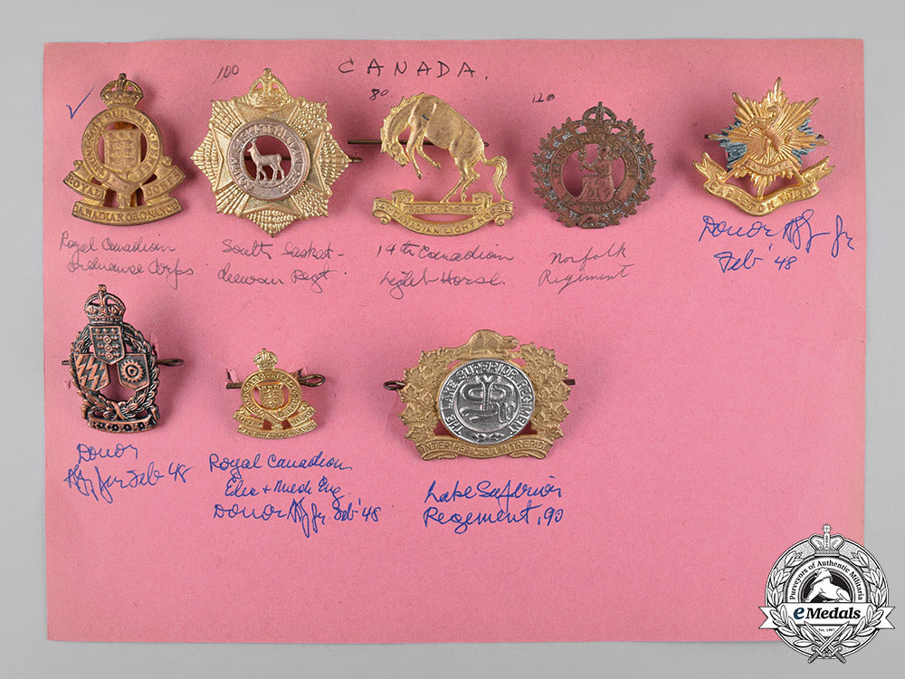canada._a_lot_of_eight_badges&_insignia,_c.1945_c18-050531_1