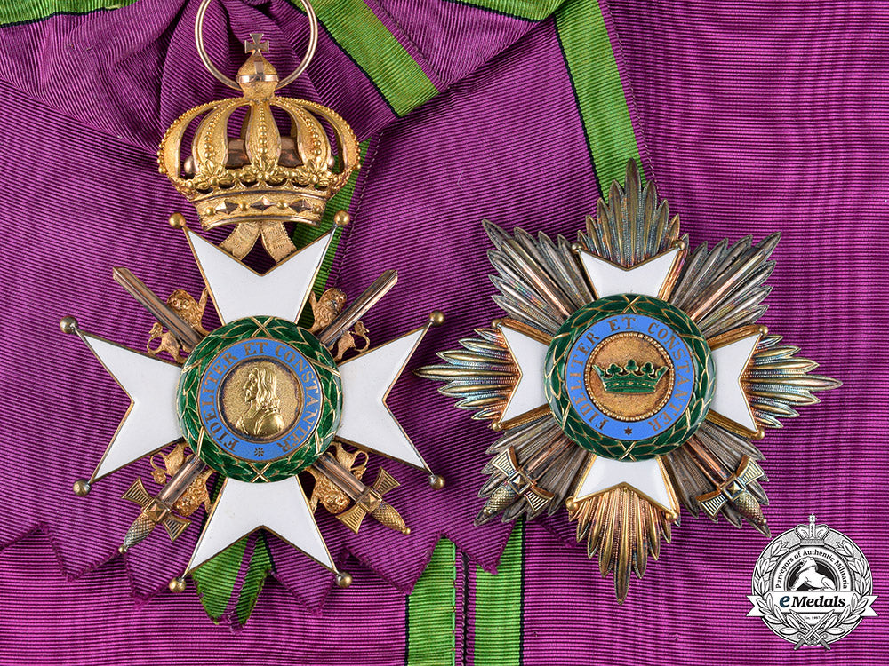 saxe-_ernestine,_duchy._a_house_order_in_gold,_grand_cross_with_swords,_c.1900_c18-050560
