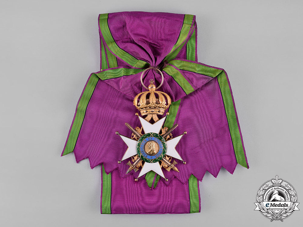 saxe-_ernestine,_duchy._a_house_order_in_gold,_grand_cross_with_swords,_c.1900_c18-050561