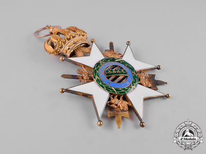 saxe-_ernestine,_duchy._a_house_order_in_gold,_grand_cross_with_swords,_c.1900_c18-050565
