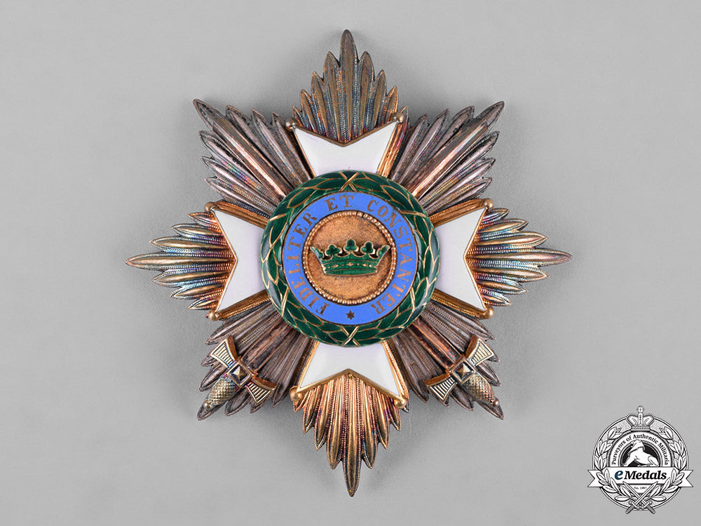saxe-_ernestine,_duchy._a_house_order_in_gold,_grand_cross_with_swords,_c.1900_c18-050566