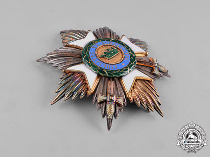saxe-_ernestine,_duchy._a_house_order_in_gold,_grand_cross_with_swords,_c.1900_c18-050568