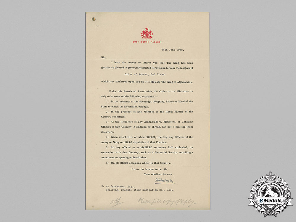 afghanistan,_kingdom._an_order_of_the_star,_ii_class_grand_officer,_with_award_document,_c.1928_c18-050613