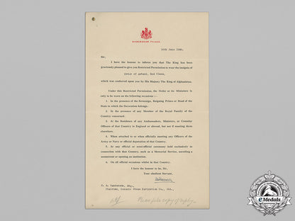 afghanistan,_kingdom._an_order_of_the_star,_ii_class_grand_officer,_with_award_document,_c.1928_c18-050613