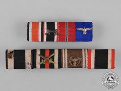 Germany, Wehrmacht. A Set Of First & Second War Period Ribbon Bars