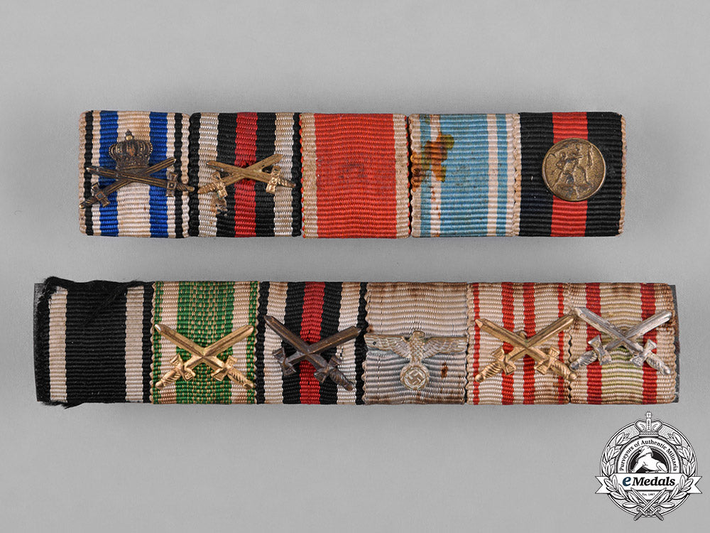 germany,_third_reich._a_set_of_first_war_and_second_war_ribbon_bars_c18-050807