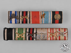 Germany, Third Reich. A Set Of First War And Second War Ribbon Bars