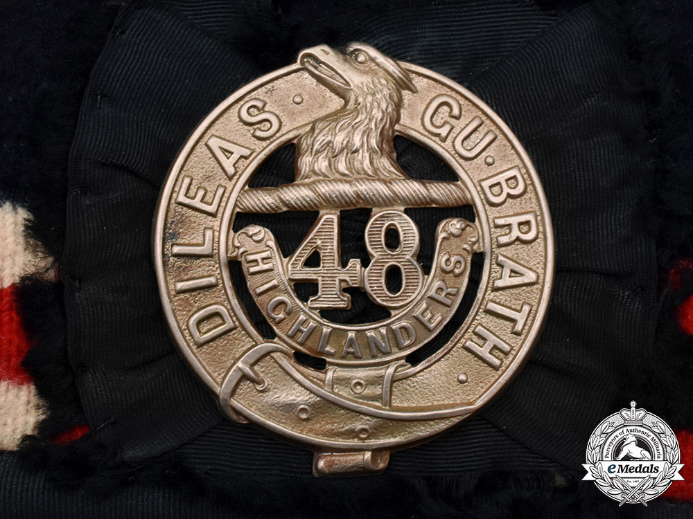 canada._a48_th_highlanders_of_canada_glengarry_cap,_c.1944_c18-051005