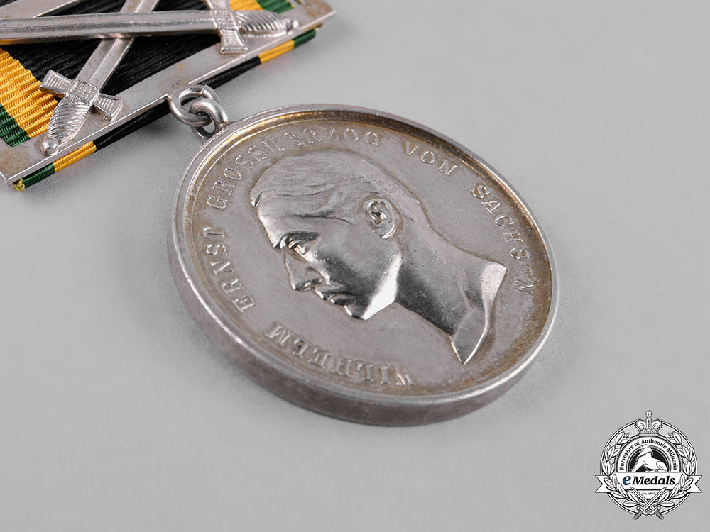 saxe-_weimar,_duchy._a_general_merit_medal,_silver_grade,_with_clasp_c18-051097