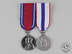 Canada. A Silver Jubilee & Coronation Medal Pair