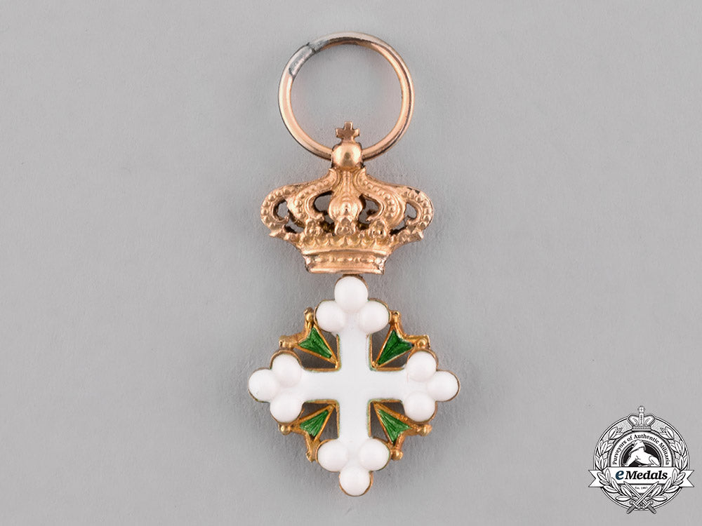 italy,_kingdom._a_miniature_order_of_st._maurice_and_st._lazarus_in_gold,._c.1890_c18-051451