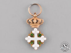 Italy, Kingdom. A Miniature Order Of St. Maurice And St. Lazarus In Gold, .C.1890