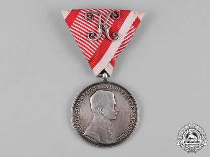 austria,_imperial._a_silver_bravery_medal,_ii_class_with_officer’s_decoration,_c.1917_c18-051736