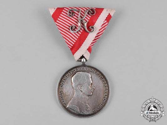 austria,_imperial._a_silver_bravery_medal,_ii_class_with_officer’s_decoration,_c.1917_c18-051736