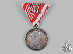 Austria, Imperial. A Silver Bravery Medal, Ii Class With Officer’s Decoration, C.1917